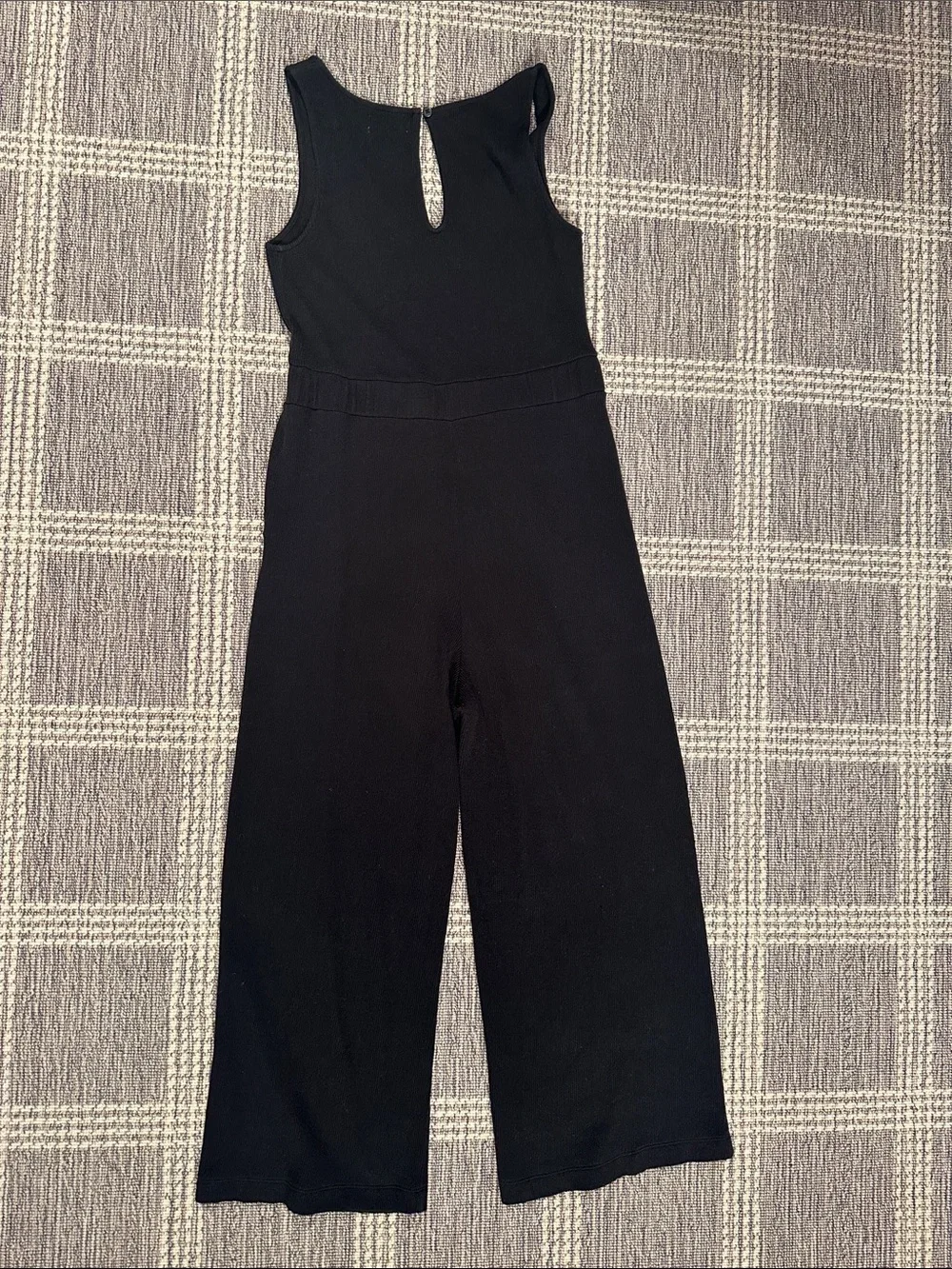 Madewell Texture & Thread Jacquard Keyhole Jumpsuit